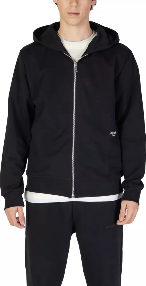 Black Cotton Hoodie