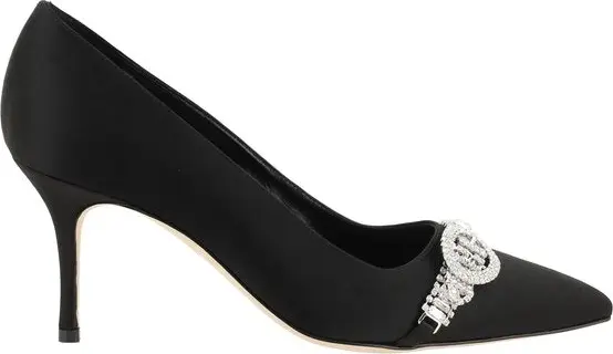 Black Asapump Satin Pumps