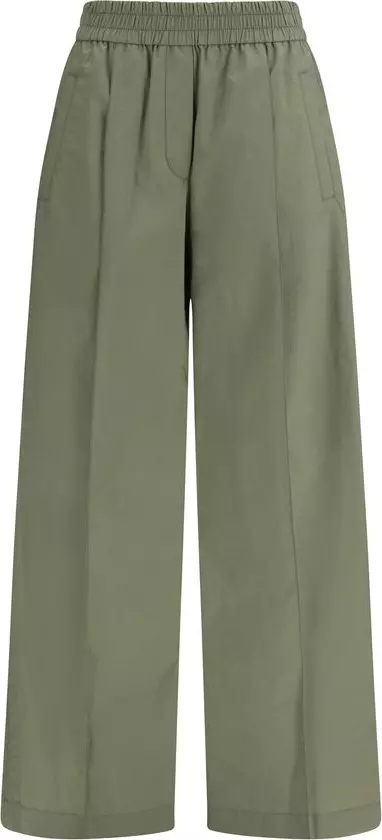 Bicolor Cotton Casual Pants