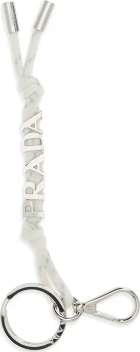 White Recycled Polyamide Keychain
