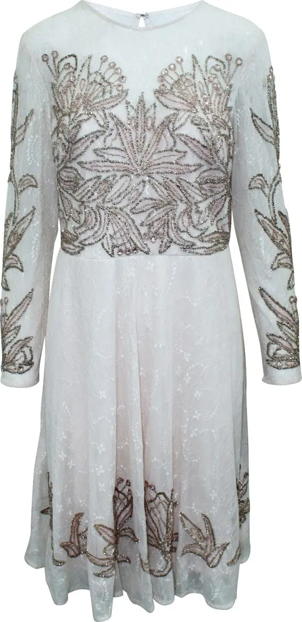 Multicolor Silk Cocktail Dress