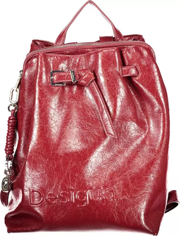 Red Poliuretano Women's Backpack