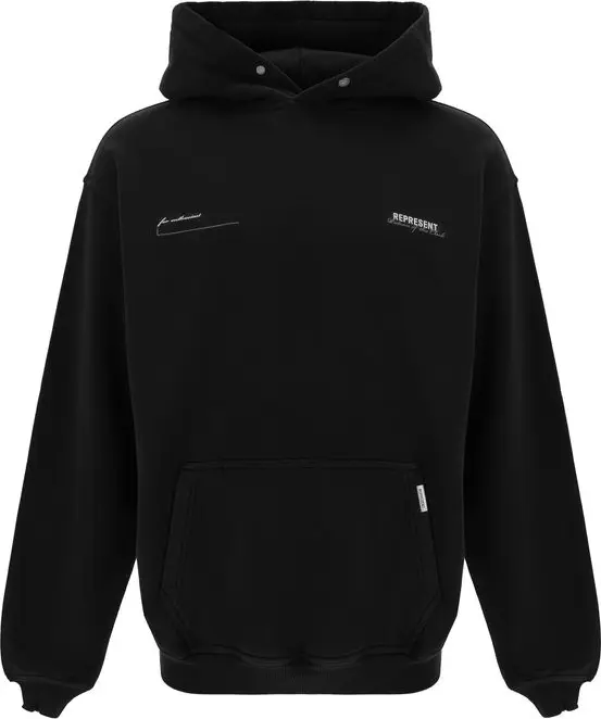 Black Cotton Sweatshirt