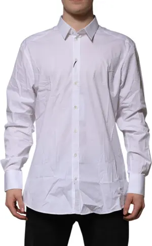 White GOLD Long Sleeve Dress Formal Shirt