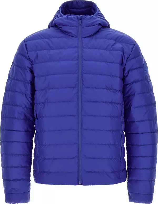 Blue Polyamide Full-Length Jacket