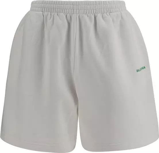 White Cotton Bermuda Shorts