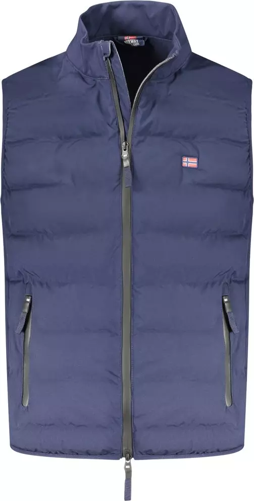 Blu Polyester Men's Vest