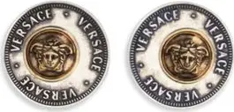 Gray Brass Earrings