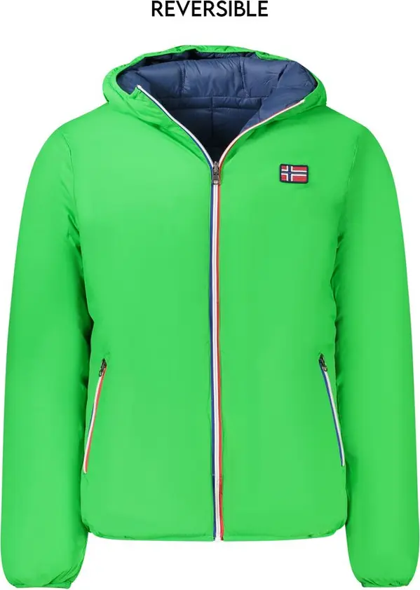 Verde Poliammide Men's Reversible Jacket