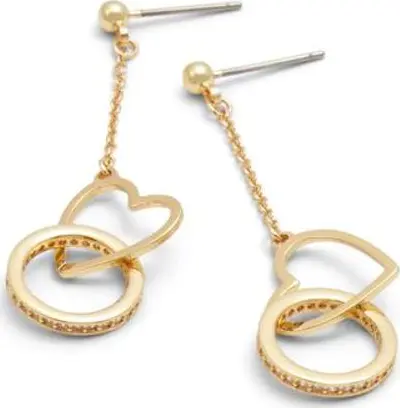 Gold Elastane Earrings