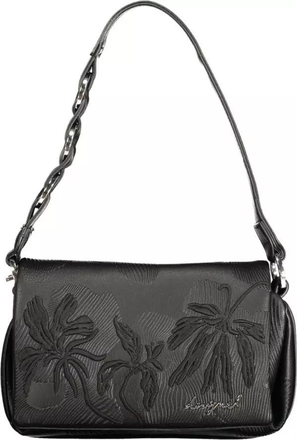 Black Polyurethane Women's Bag
