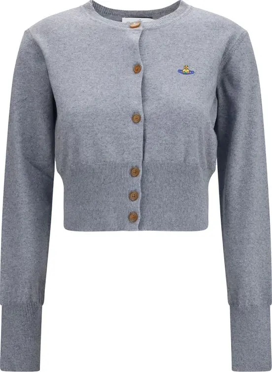 Gray Cotton Cardigan