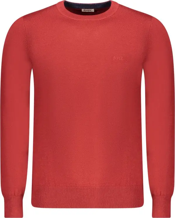 Red Wool Men Sweater