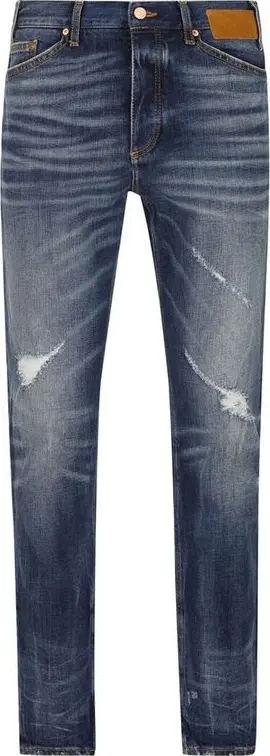 Blue Cotton Jeans Denim