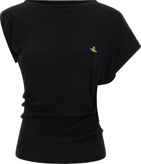 Black Viscose T-Shirt