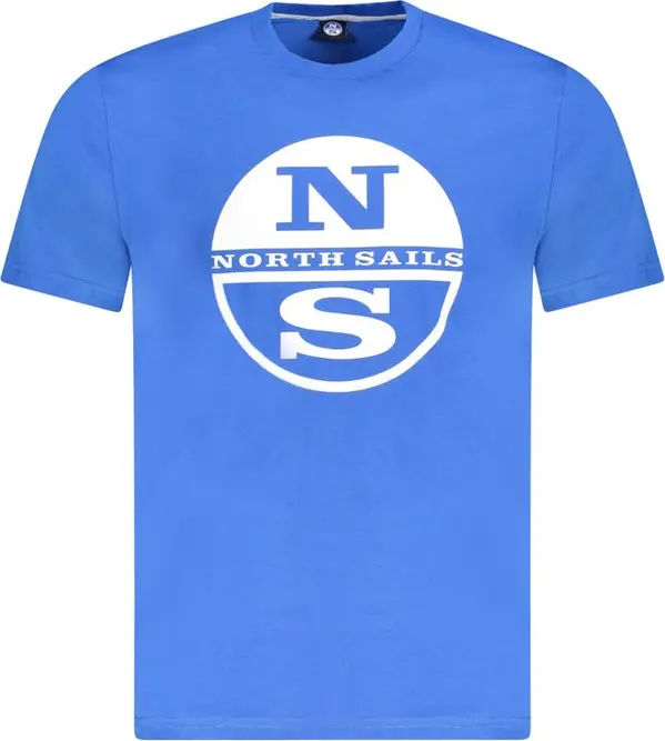 Blue Cotton Men's T-Shirt