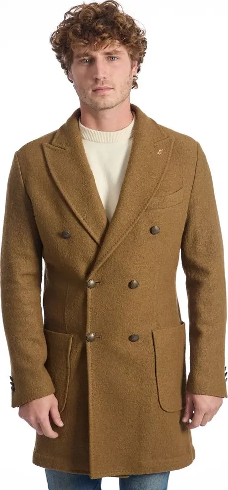 Brown Wool Men's Jacket