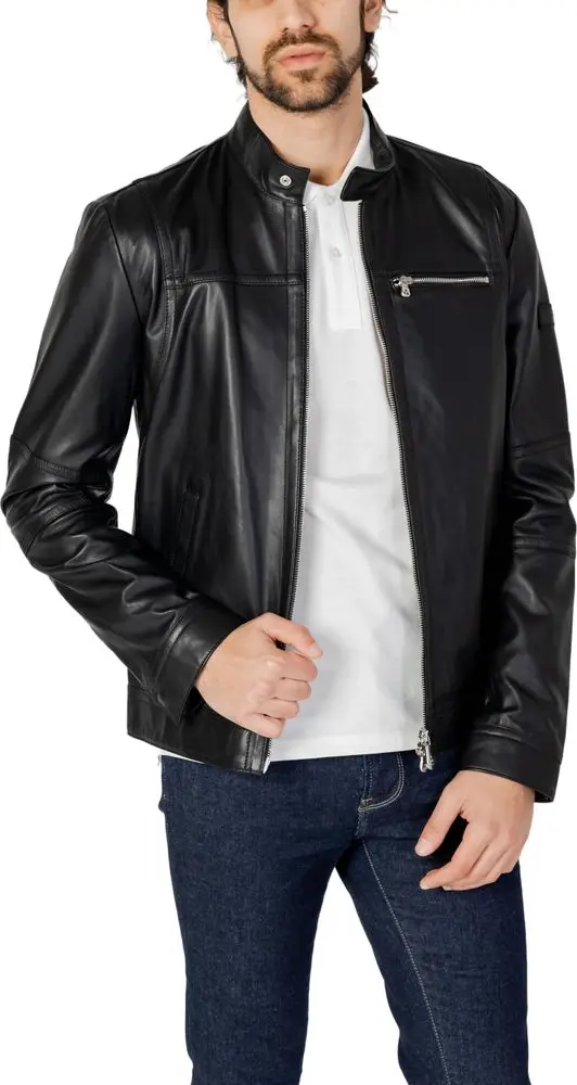 Black Lamb Leather Leather Jacket