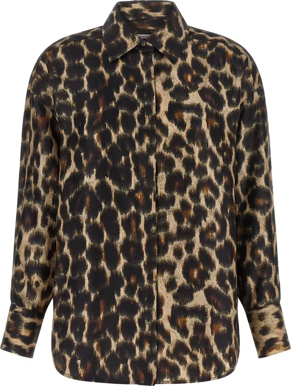 Brown Silk Blouse