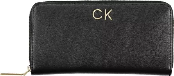 Black Polyester Women Wallet