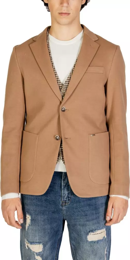 Beige Cotton Blazer
