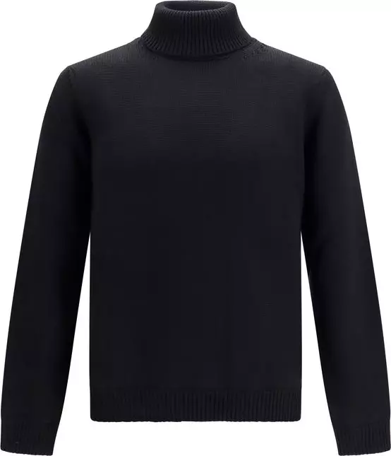 Black Wool Oves Aries Turtleneck