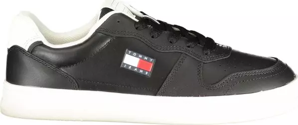 Black Polyurethane Women Sneaker