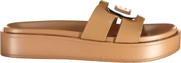 Beige Polyurethane Women's Sandal