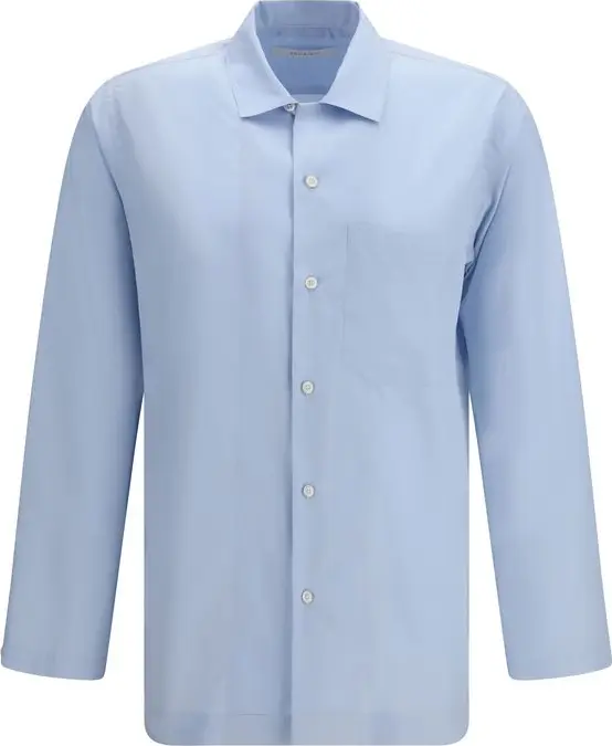 Blue Silk Shirt