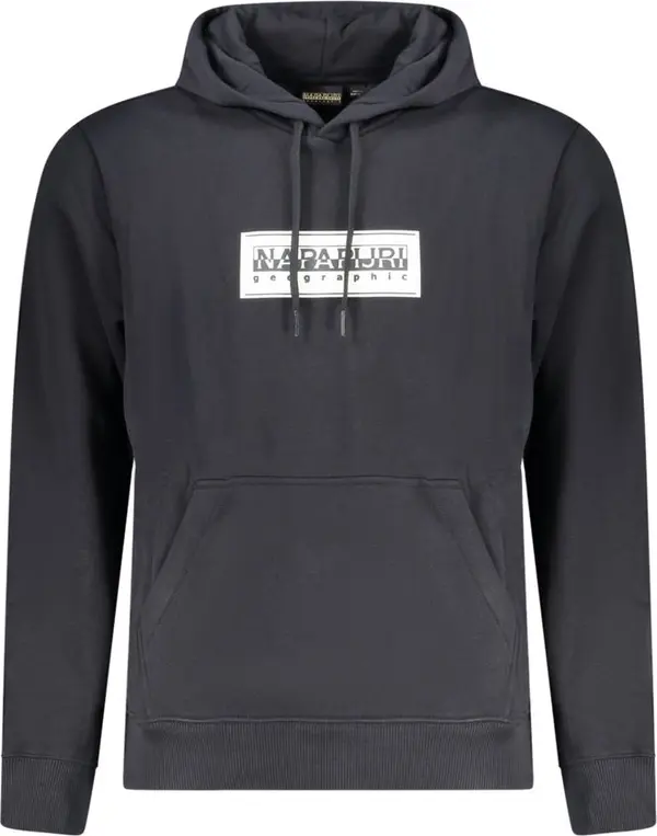 Black Cotton Men Sweater