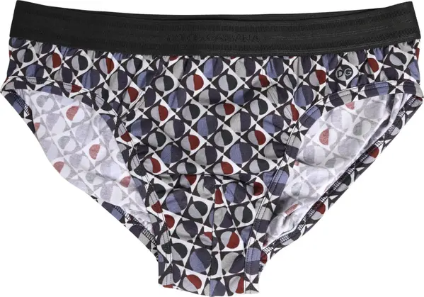 Multicolor Patterned Men Midi Brief Underwear