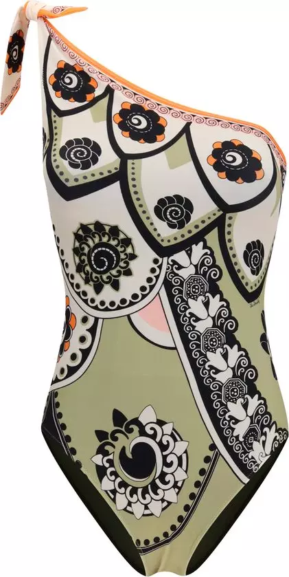 Multicolor Polyamide One-Piece Swimsuit