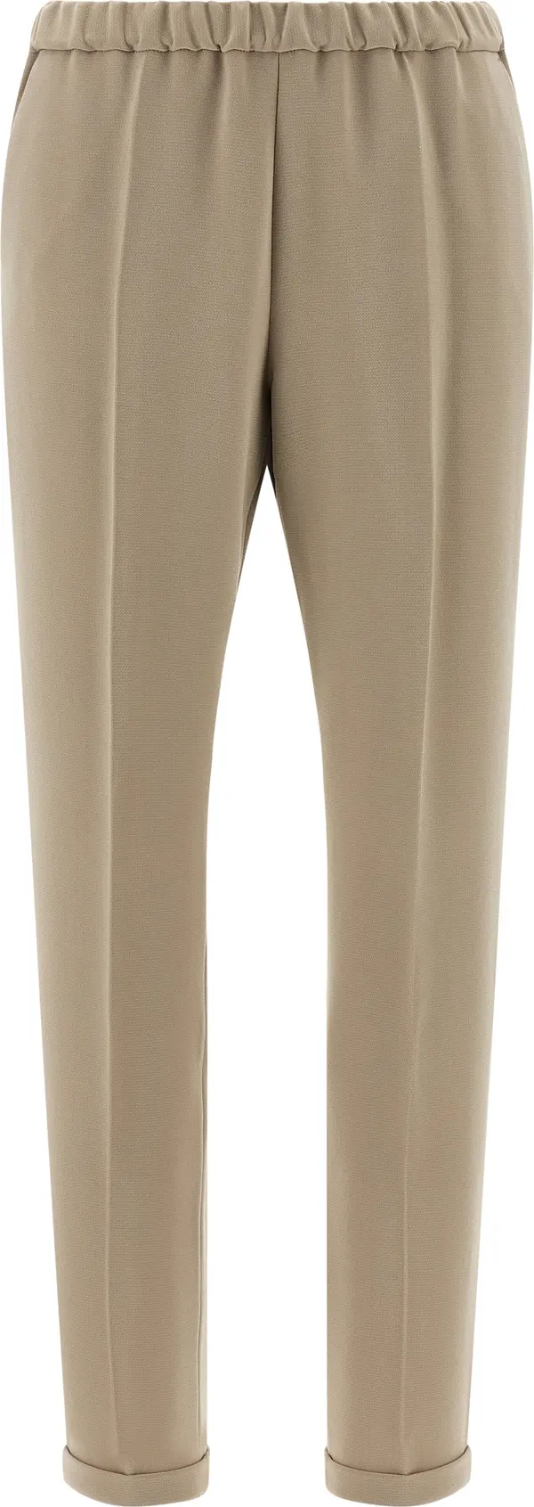 Beige Triacetate Casual Pants