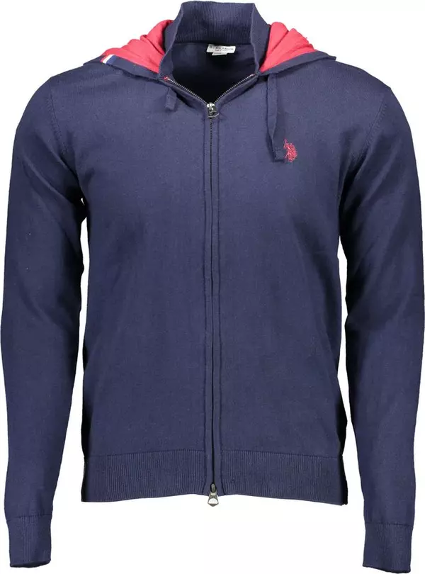 Blue Cotton Men's Cardigan