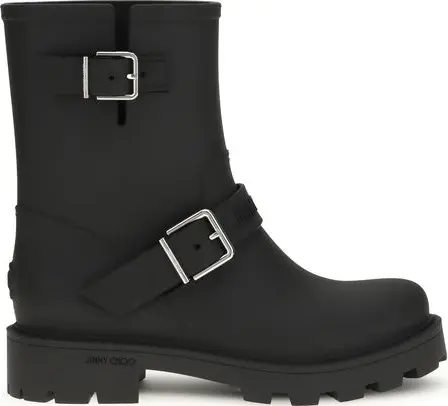 Black Polyurethane Rain Boots