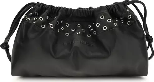 Black Calf Leather Bos Taurus Clutch Bag