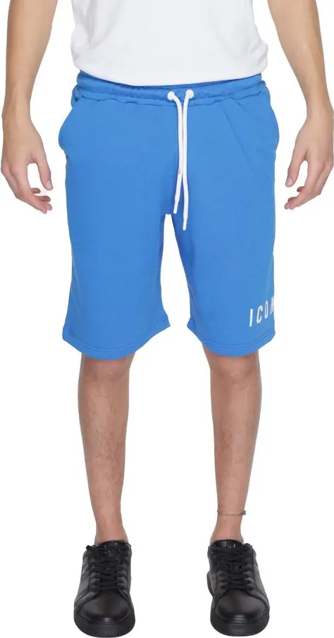 Blue Cotton Bermuda Shorts