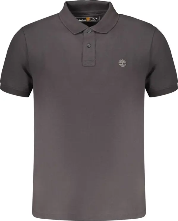 Black Cotton Men Polo Shirt