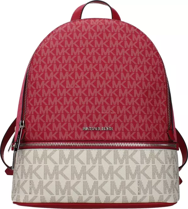 Beige Fabric Backpack