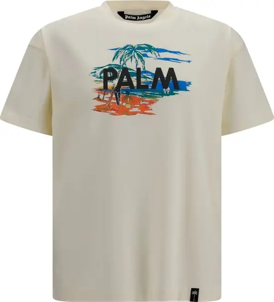 Beige Cotton T-Shirt