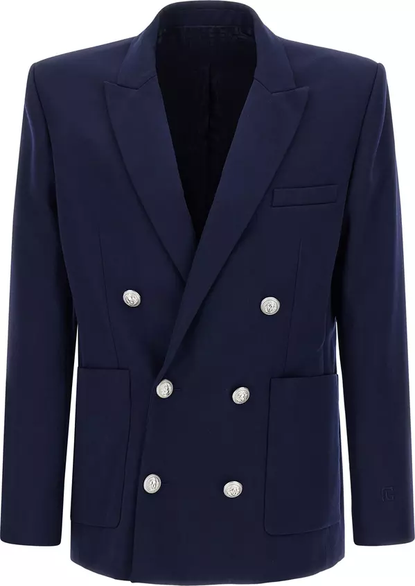 Blue Virgin Wool Blazer