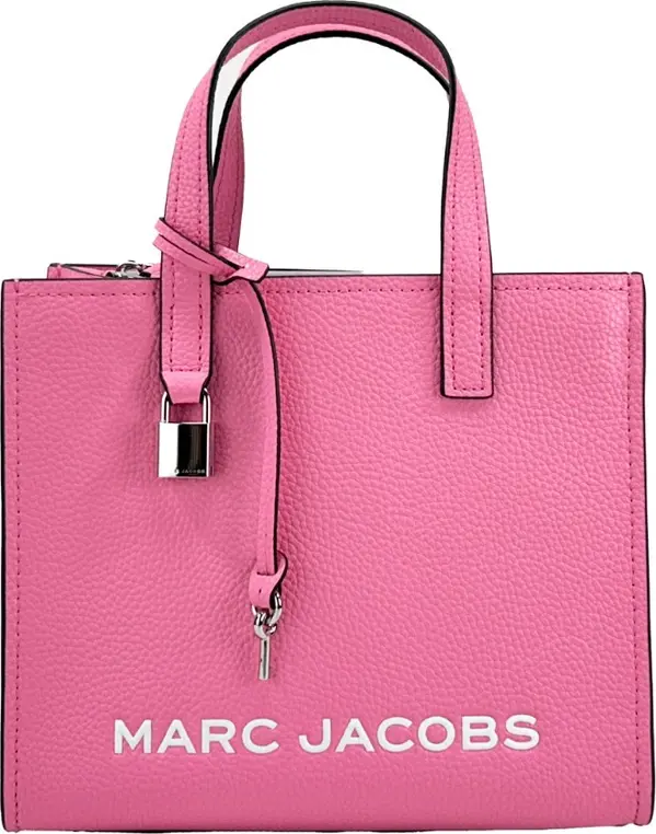 Marc Jacobs Mini Grind Pink Leather Crossbody Bag Purse