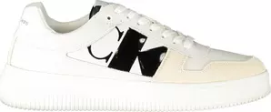 White Polyester Sneaker