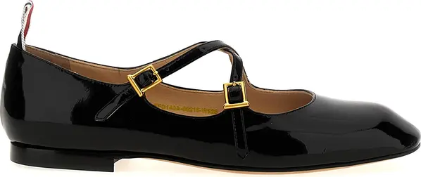 Black Lamb Leather Ballet Flats