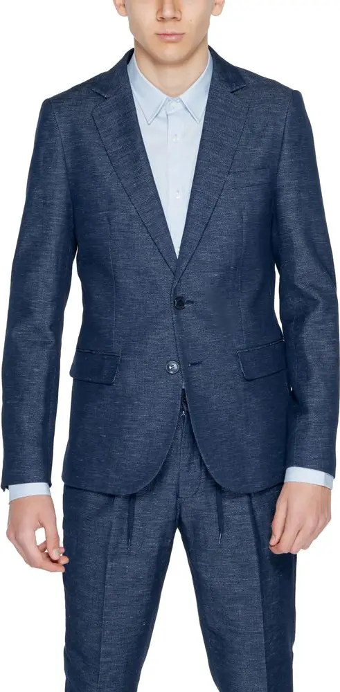 Blue Cotton Blazer