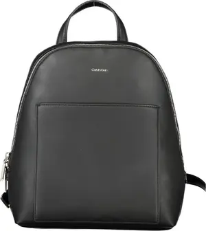 Black Polyester Backpack