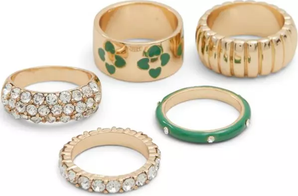 Green Elastane Ring