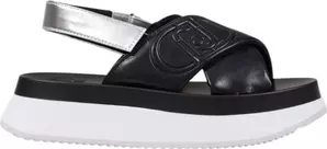 Bicolor Artificial Leather Sandal