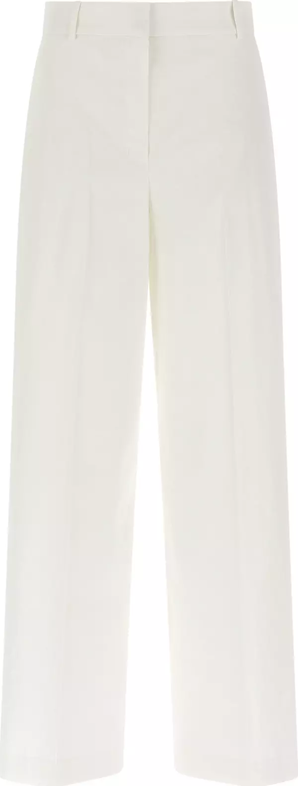 White Linen Casual Pants