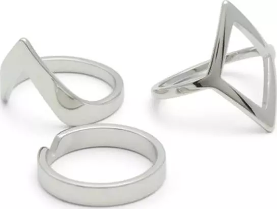Silver Elastane Ring